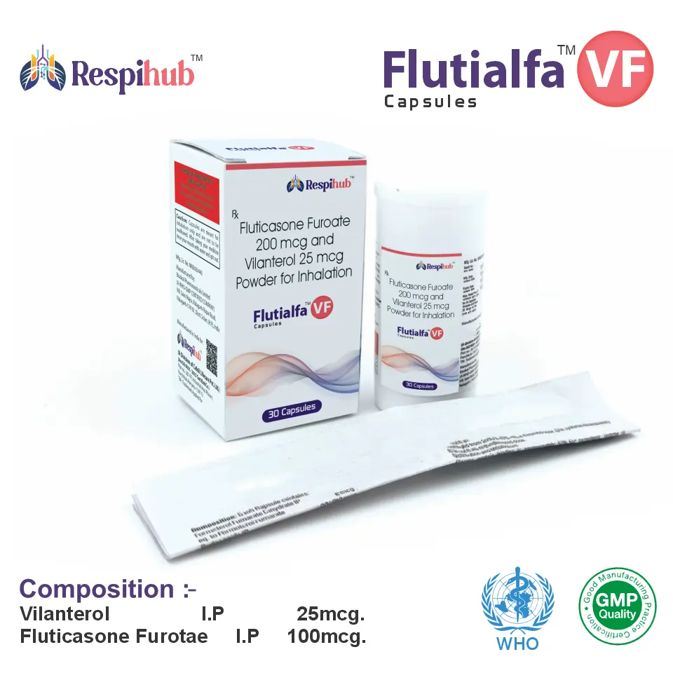 Vilanterol 25mcg + Fluticasone Furoate 100mcg at Best Price in PCD Medical Pharma for Respiratory Health